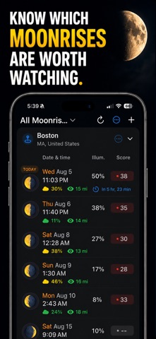 Mooncaster App Store screenshot