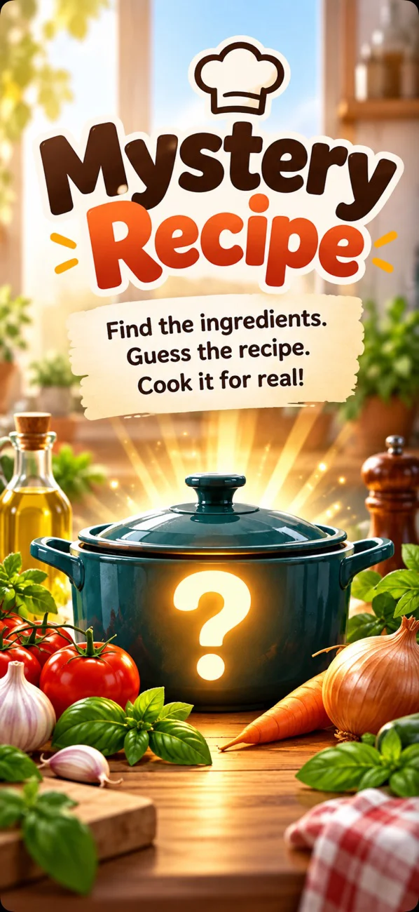 Mystery Recipe: find the ingredients, guess the recipe, and cook it for real